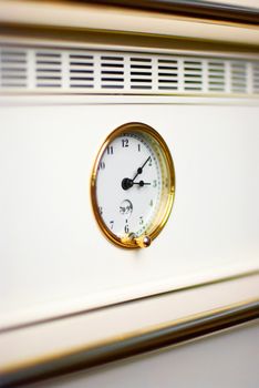 Oven clock in modern white luxury kitchen