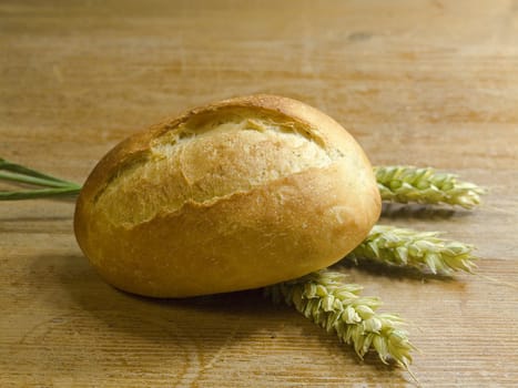 close-up of fresh baked rolls on the table