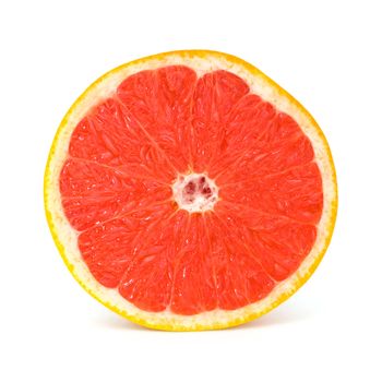 fresh grapefruit on white background