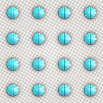An illustration of a blue tablets background