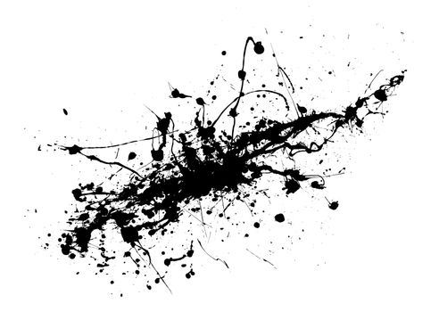 Black and white ink splat abstract background image