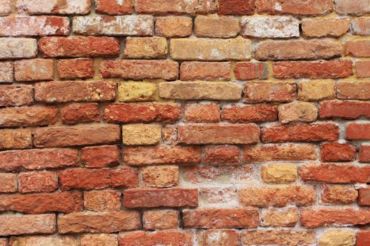 grungy red and yelow bricked wall, fantastic for backgrounds and designs