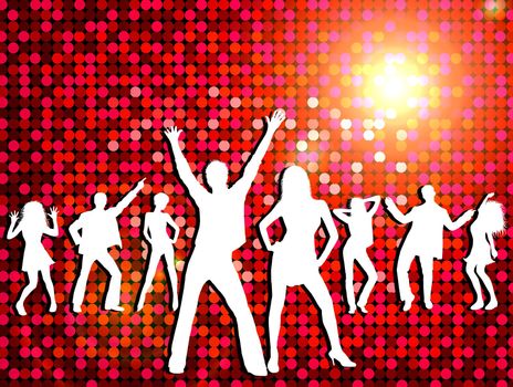Disco - dancing young people