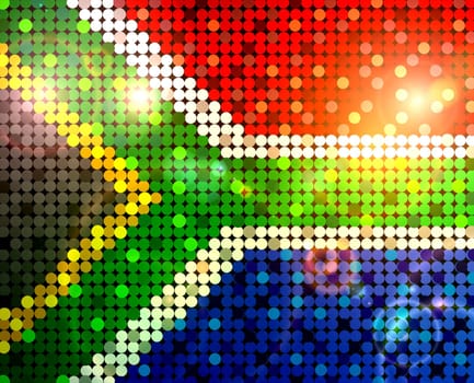sparkling flag of south africa