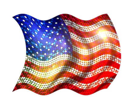sparkling flag of america