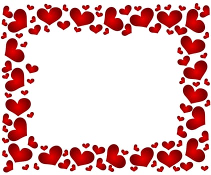 Frame with hearts