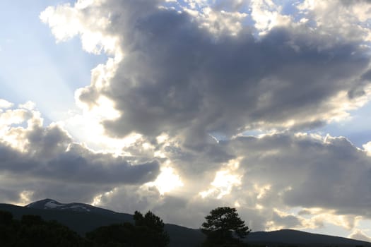 Impressive sky with interesting clouds