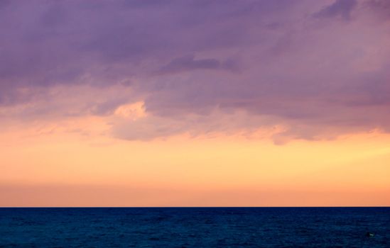 colorful sea sunset