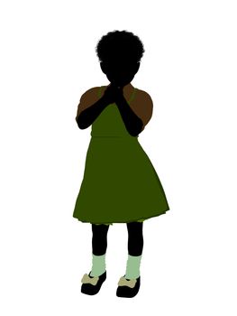 Hansel and gretel illustration silhouette on a white background