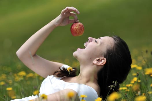 Woman during her summer holidays