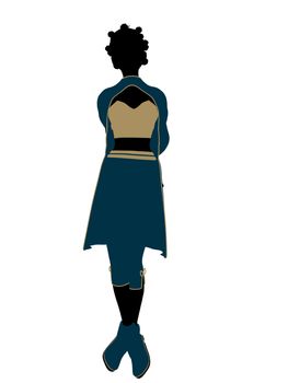 Aladdin fairytale illustration silhouette on a white background