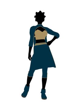 Aladdin fairytale illustration silhouette on a white background