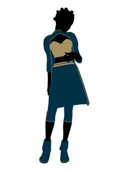 Aladdin fairytale illustration silhouette on a white background