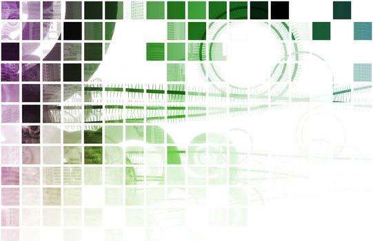 Business Abstract Technology as a Background Art
