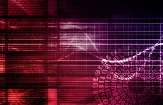 Technology Abstract with Futuristic Lines as Art