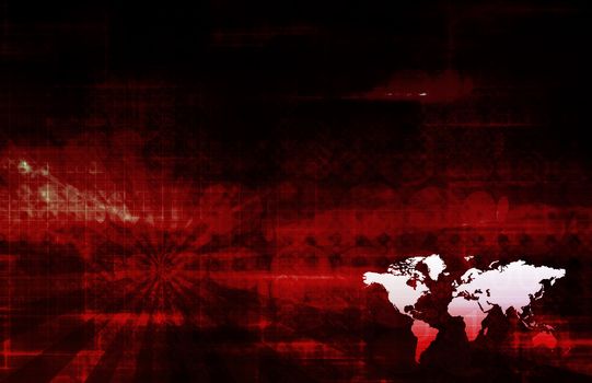 Digital Economy Abstract Business Concept as Art 