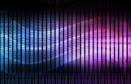 Security Network Data of the World Background