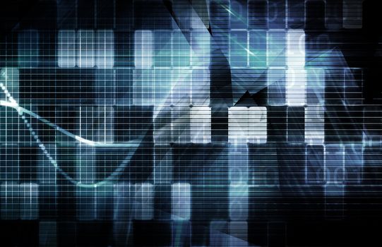 Technology Background as a Digital Abstract Art