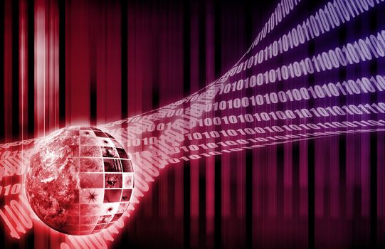 Futuristic Web Cyber Data Grid Color Background