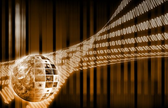 Futuristic Web Cyber Data Grid Color Background