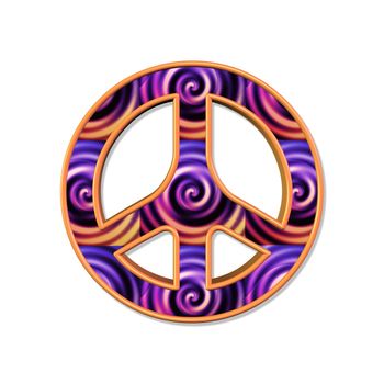 peace and love symbol