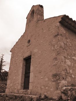 provence chapel near the village of Moustiers-Sainte-Marie