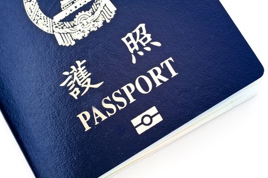 It is a close shot of passport