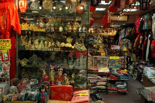 Hongkong - souvenir shop, popular gift's shop for tourists visiting Asia.