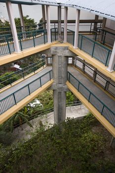 an overpass specially for the wheelchair people