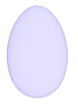 An illustration of a lavender Easter egg isolated on white.
