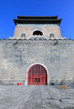 The official city bell tower of Beijing China