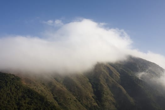 Landscape, beautiful mountain and clouds.