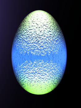 An illustration of a multicolored Easter Egg isolated on white