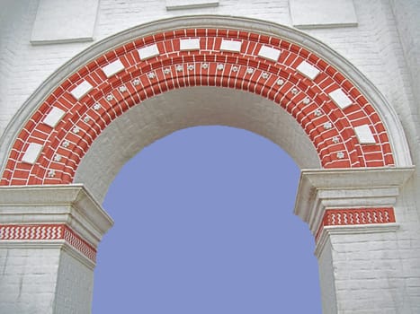 the arch of a historical building