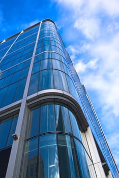 Skyscraper against a blue sky