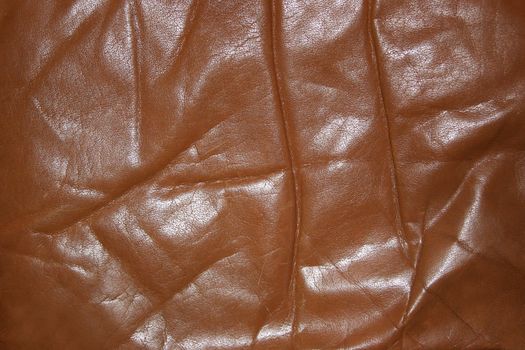 Wrinkled and worn leather pattern