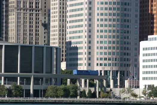 view of Detroit skyline from Windsor, Ontario
