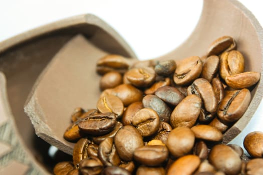 coffee beans, flavored grain, fresh coffee, a new crop, fried corn, whole coffee beans