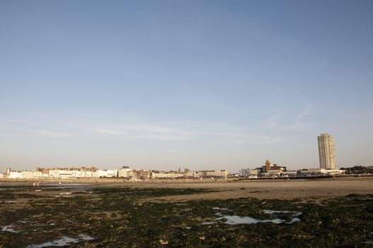 A view from Margate  beach in the late afternoon