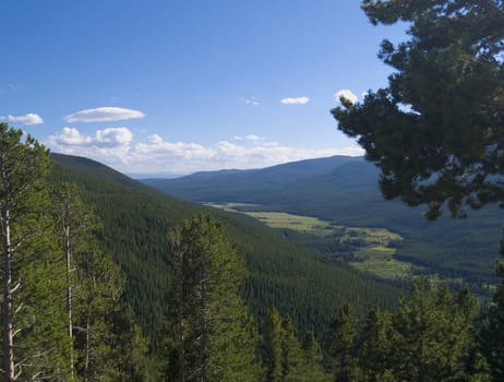 The Kawuneeche Valley on the West side of Rocky Mountain National Park