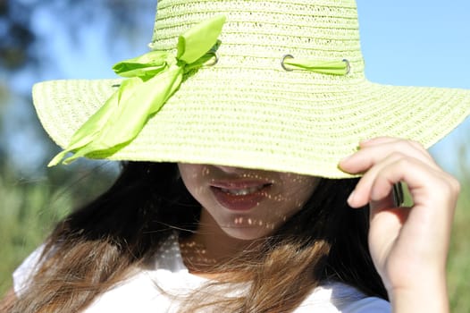 Woman enjoying her summer holidays.