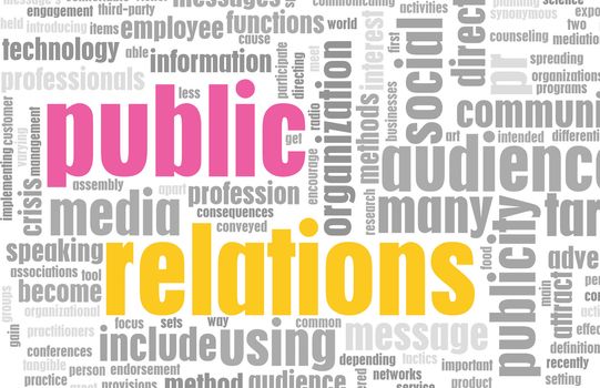 Public Relations PR Concept as a Abstract
