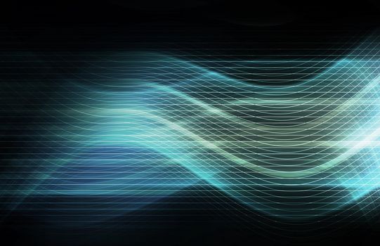 Science Technology Data as a Abstract Art