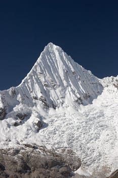 Nevada Piramide mountain. Cordillera Blanca, Peru.