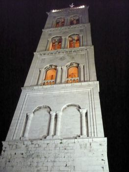 Old stone bell tower, Zadar, Croatia