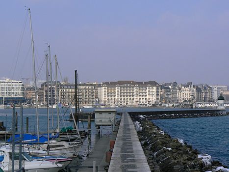 geneva and boat and lake