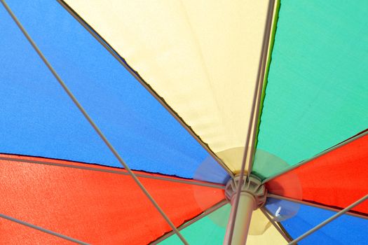 Close-up of colorful parasol