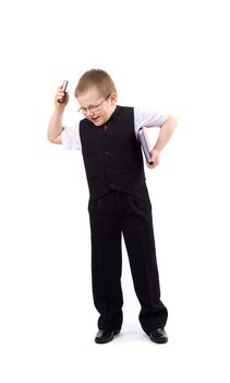 Small boy-businessman