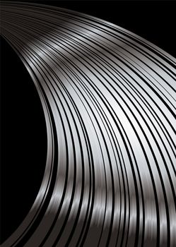 Silver and black abstract background with plenty of copy space
