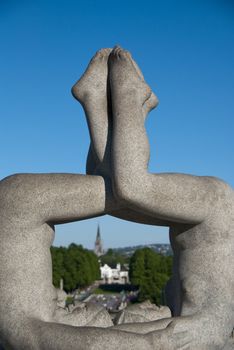 Sculpture Detail in a Park of Oslo, Norway